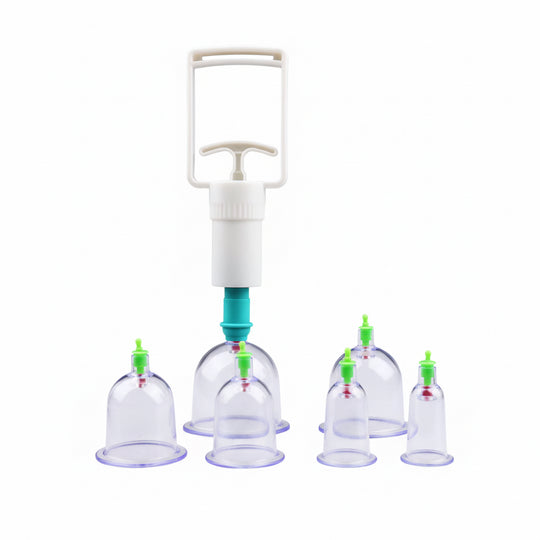 6Pcs Vacuum Cupping Sets with Pumping Gun Suction
